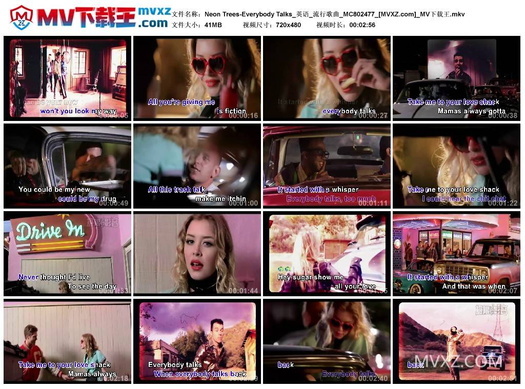 Neon Trees-Everybody Talks_英语_流行歌曲_MC802477